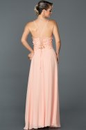 Long Powder Color Prom Gown ABU087