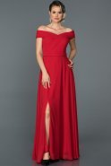 Long Red Engagement Dress ABU057