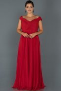 Long Red Oversized Evening Dress ABU021