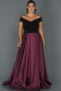Long Purple Oversized Evening Dress ABU014