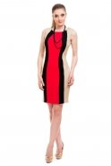 Short Red Evening Dress T2104