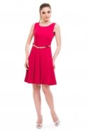 Short Fuchsia Evening Dress T2077