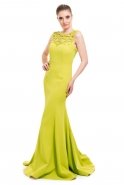 Long Pistachio Green Evening Dress O3814