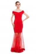 Long Red Evening Dress C3213