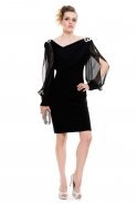 Short Black Evening Dress O7528