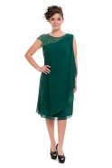 Green Large Size Evening Dress O7443