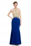Long Sax Blue Evening Dress M1462