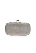 Silver Clutch Bag V965