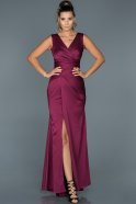 Long Violet Prom Gown ABU049