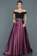 Long Purple Engagement Dress ABU445