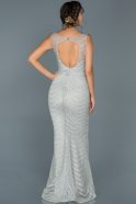 Long Grey Mermaid Prom Dress ABU429