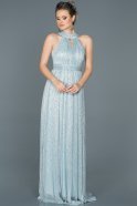 Long Blue Prom Gown ABU413