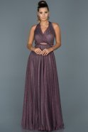 Long Lavender Engagement Dress ABU080