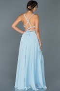 Long Light Blue Prom Gown ABU434