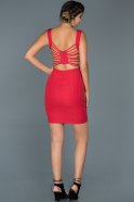 Short Red Invitation Dress ABK177