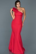 Long Red Mermaid Prom Dress ABU414