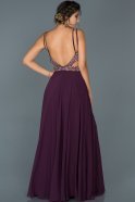 Long Violet Engagement Dress ABU416