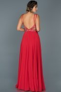Long Red Engagement Dress ABU416