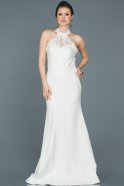 Tail White Engagement Dress ABU415