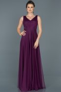 Long Purple Evening Dress ABU056