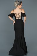 Long Black Mermaid Evening Dress ABU454