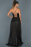 Long Black Engagement Dress ABU453