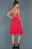 Short Red Invitation Dress ABK198