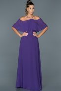 Long Purple Evening Dress ABU002