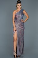 Long Purple Engagement Dress ABU461