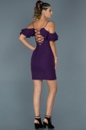 Short Purple Invitation Dress ABK197