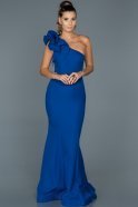 Long Sax Blue Mermaid Prom Dress ABU414