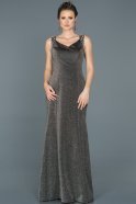 Long Black Prom Gown ABU442