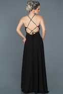 Long Black Prom Gown ABU452