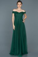 Long Emerald Green Prom Gown ABU021
