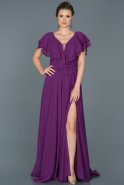 Purple Long Engagement Dress ABU032