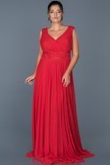 Long Red Oversized Evening Dress ABU004