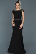 Long Black Mermaid Evening Dress ABU509