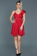 Short Red Invitation Dress ABK280