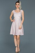 Short Pink Prom Gown ABK091