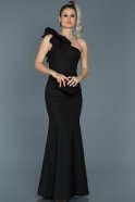 Long Black Mermaid Prom Dress ABU414