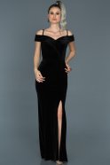 Long Black Velvet Gown ABU501