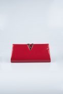 Red Patent Leather Portfolio Bags V410
