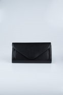 Black Leather Evening Bag V407
