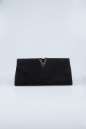 Black Suede Portfolio Bags V410