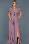 Lavender Long Plus Size Evening Dress ABU032