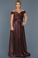 Long Copper Oversized Evening Dress ABU496