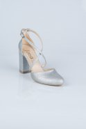 Silver Evening Shoes MJ1019