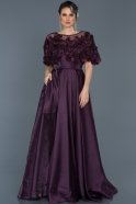 Long Purple Evening Dress ABU115