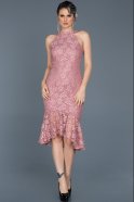 Short Rose Colored Invitation Dress ABK290
