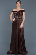 Long Copper Engagement Dress ABU450